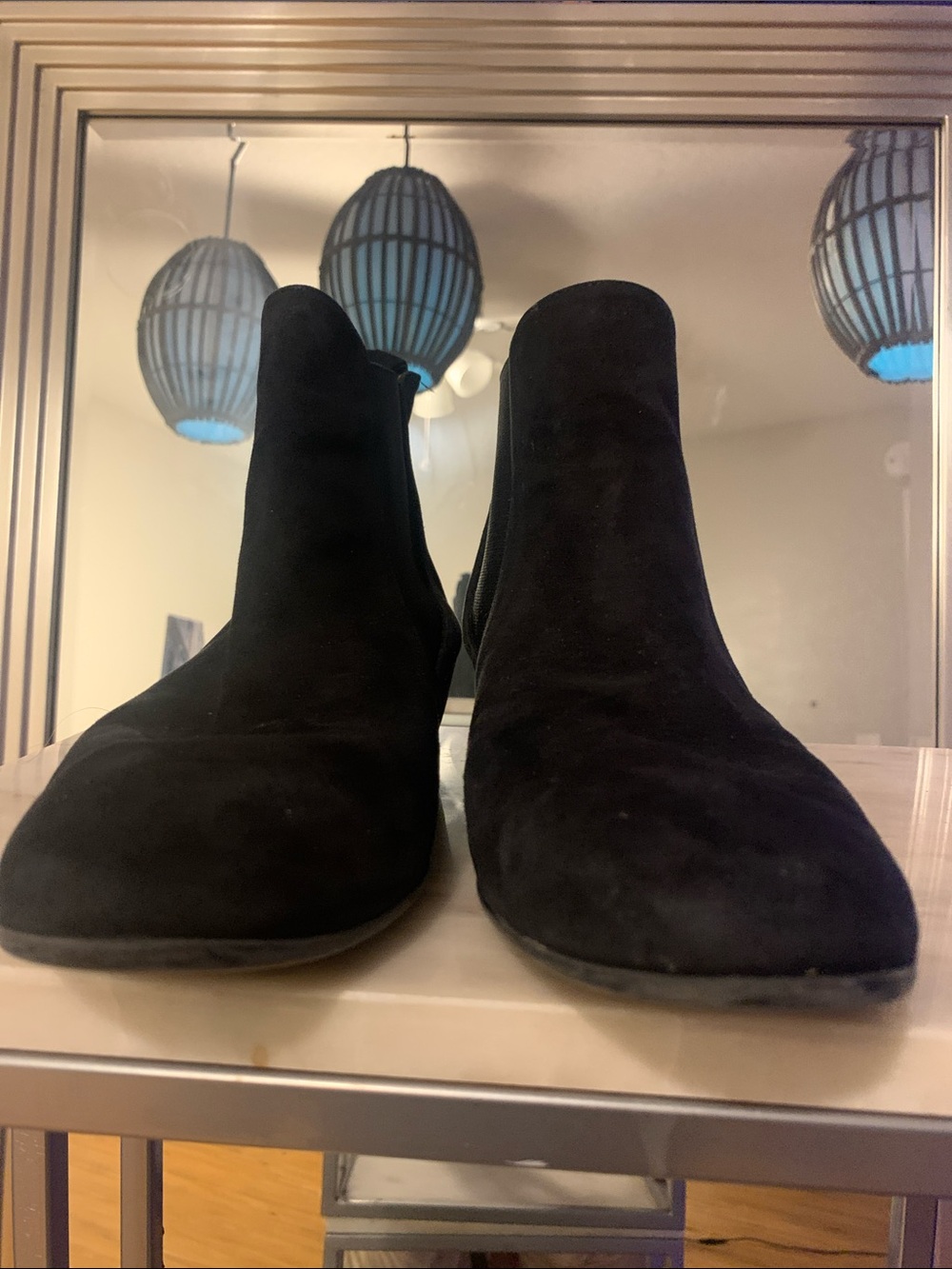 Aquatalia Black Suede Ankle Booties - Picture 6 of 8